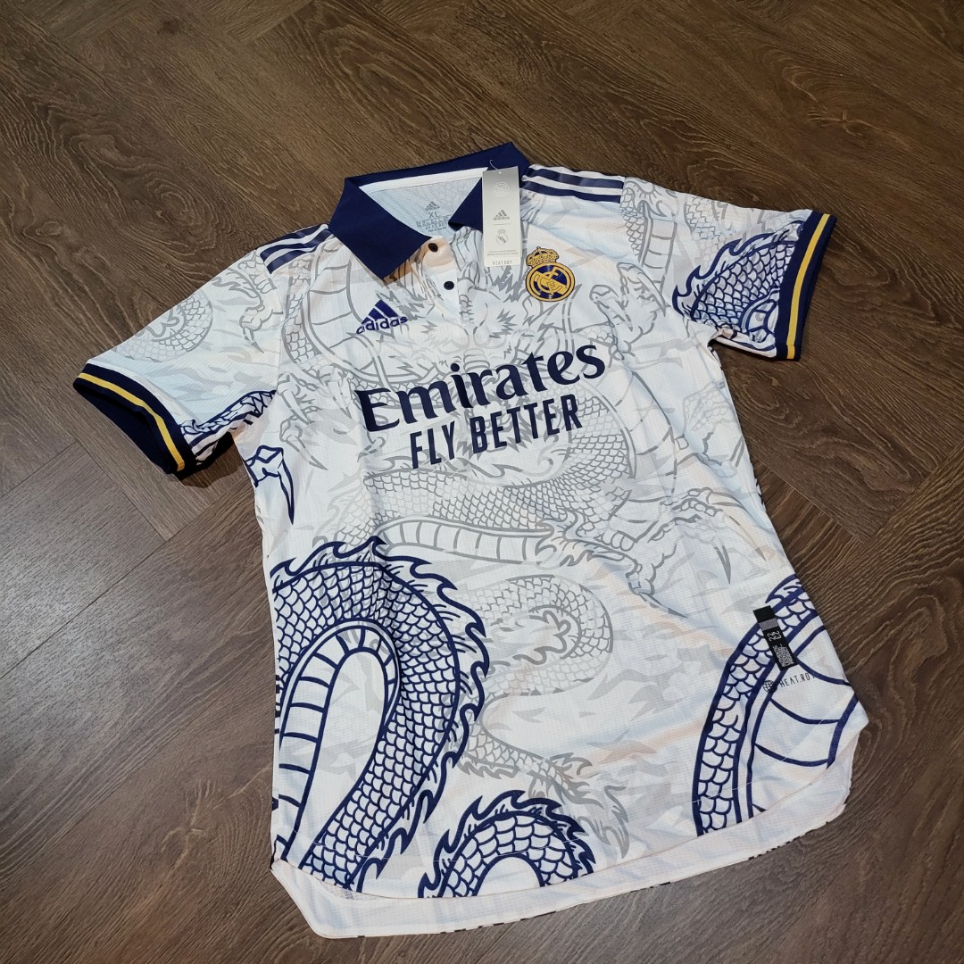 Brand New Limited Edition 2022 2023 Real Madrid Chinese Dragon Jersey ...