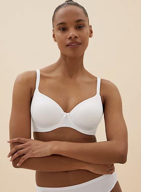 Marks & Spencer Sumptuously Soft T-Shirt Bra - Almond