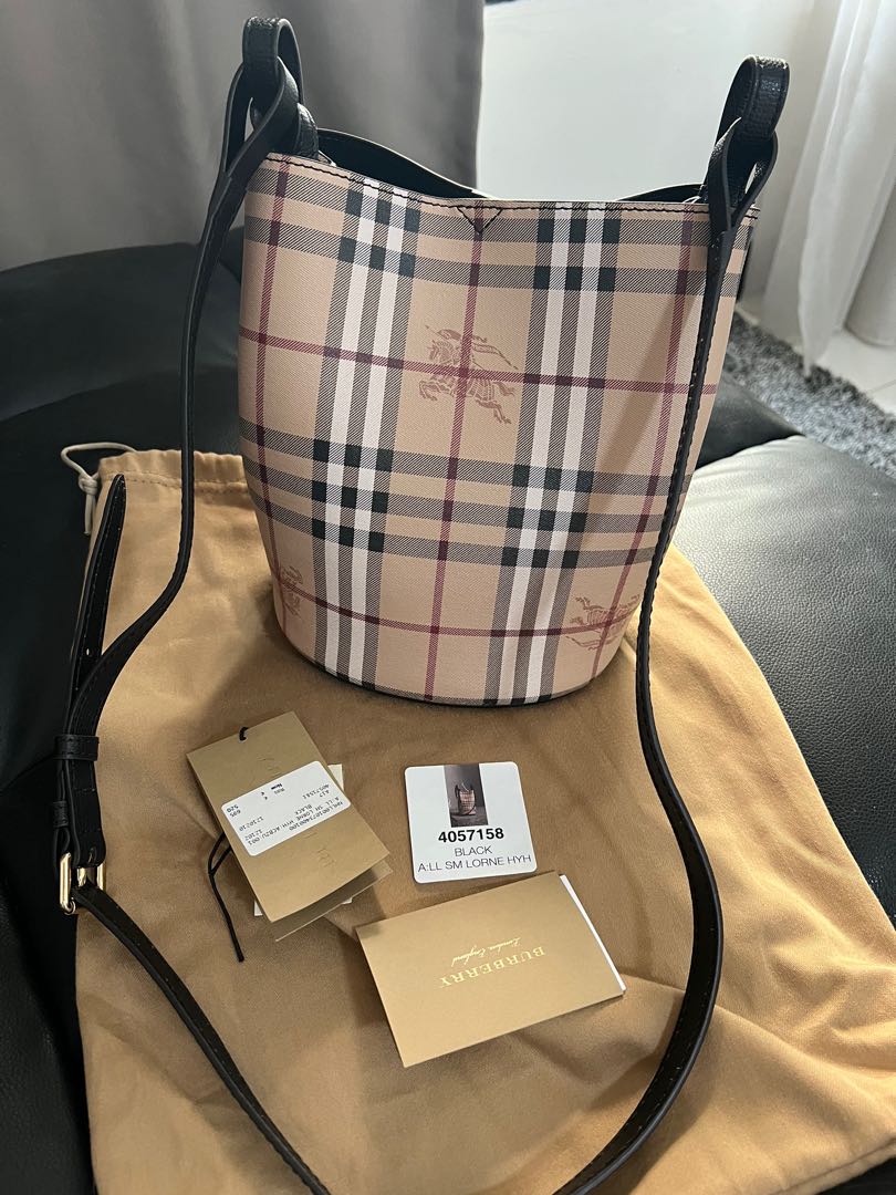 Burberry Bucket Small Bag, Luxury, Bags & Wallets on Carousell