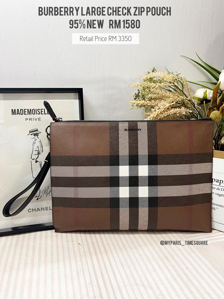 burberry zip pouch