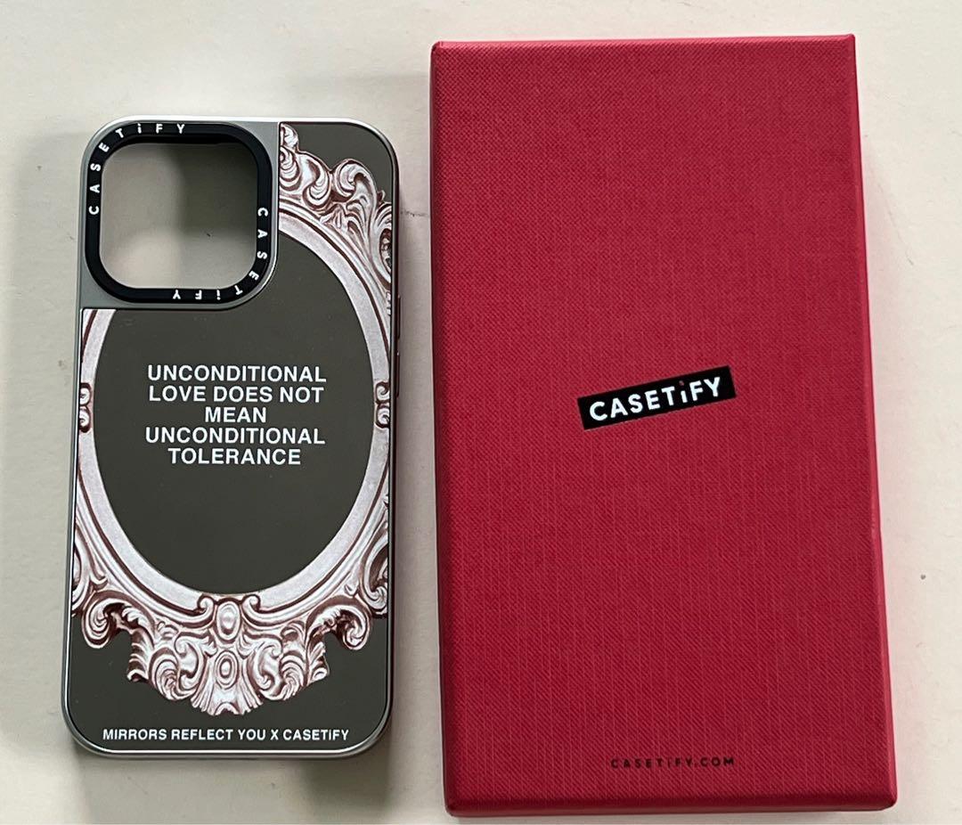 Casetify Mirror 淺金鏡MagSafe 背殼有原裝盒, 手提電話, 電話＆平板電腦配件, 手機套及手機殻 - Carousell
