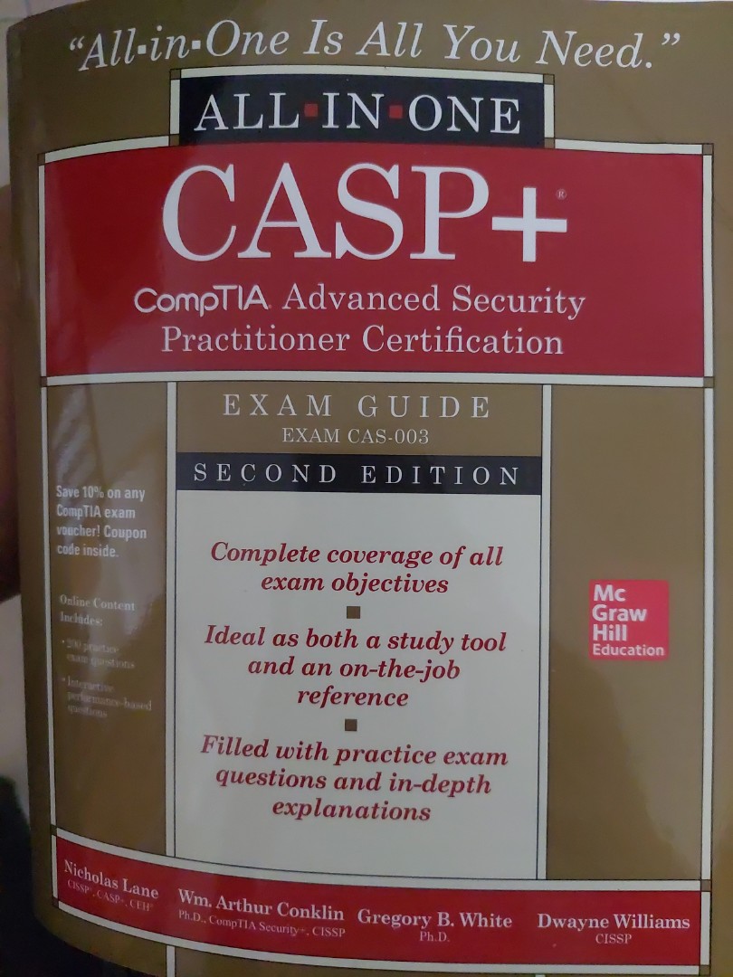 CompTIA Advanced Security Practitioner (CASP+) 2nd edition, Hobbies ...