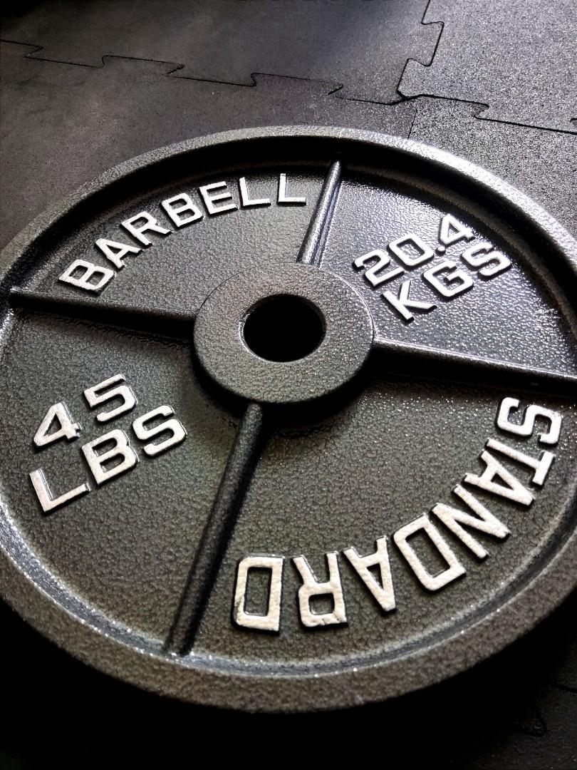 Cast Iron Plates (Category: Weights & Dumbbells) located in Quezon City. Submitted by goldsiy456 (Listing ID 1167848603, Image 2). Description: Cast Iron Plates for Olympic Barbell Available in 45, 10,5,2.5 Lbs.