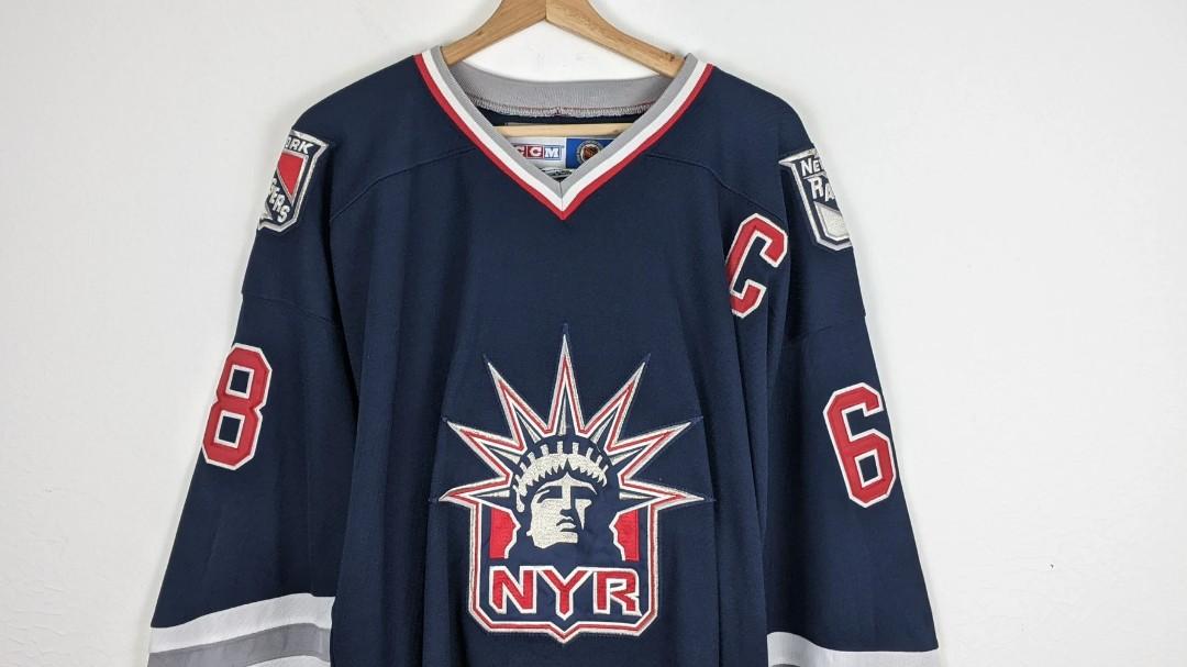 New York rangers national hockey league statue of liberty t-shirt