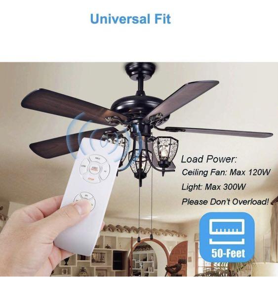 Ceiling Fan Remote Control Kit, WIFI Smart Fan Control Timing Wireless