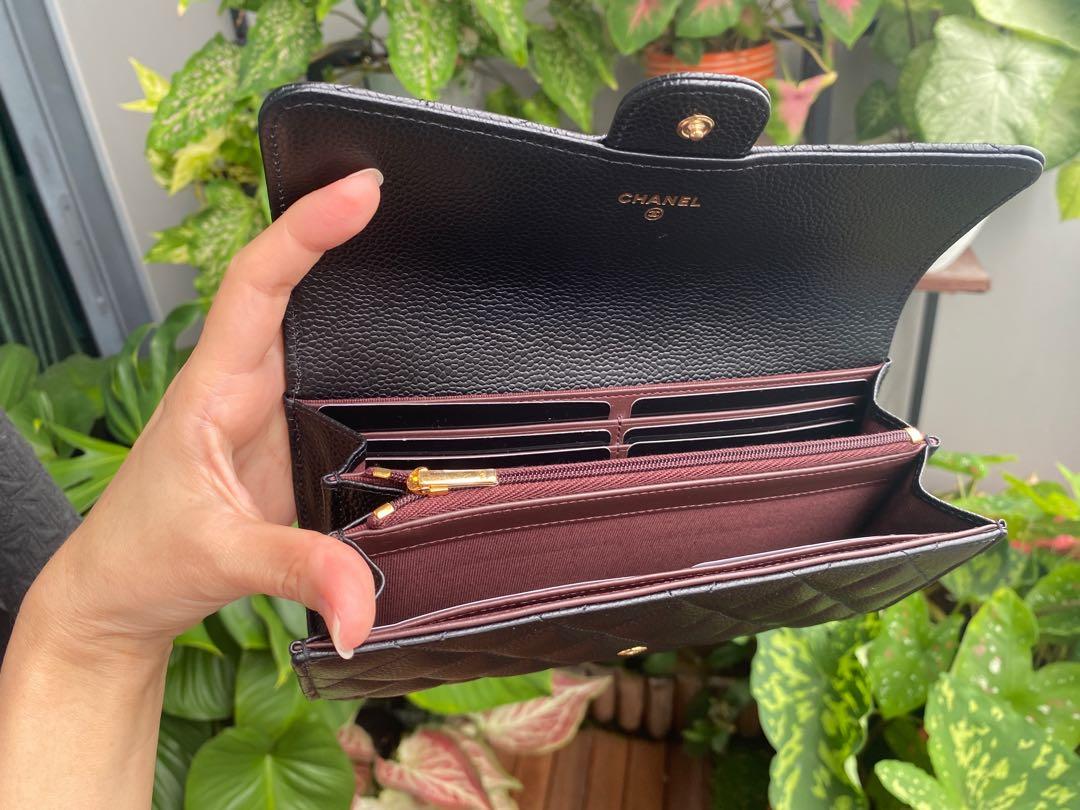 Chanel Classic Long Flap wallet (caviar), Luxury, Bags & Wallets