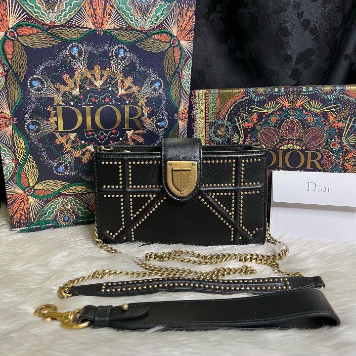 CHRISTIAN DIOR Gold Metallic Leather Medium Diorama Bag, Luxury, Bags &  Wallets on Carousell
