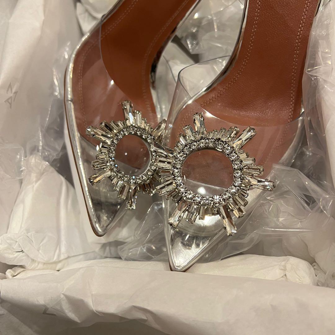 Cinderella Glass Heels Luxury Sneakers Footwear on Carousell