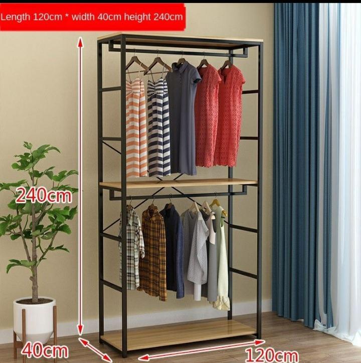 Clothing Shelf Double Decker Display Furniture & Home Living