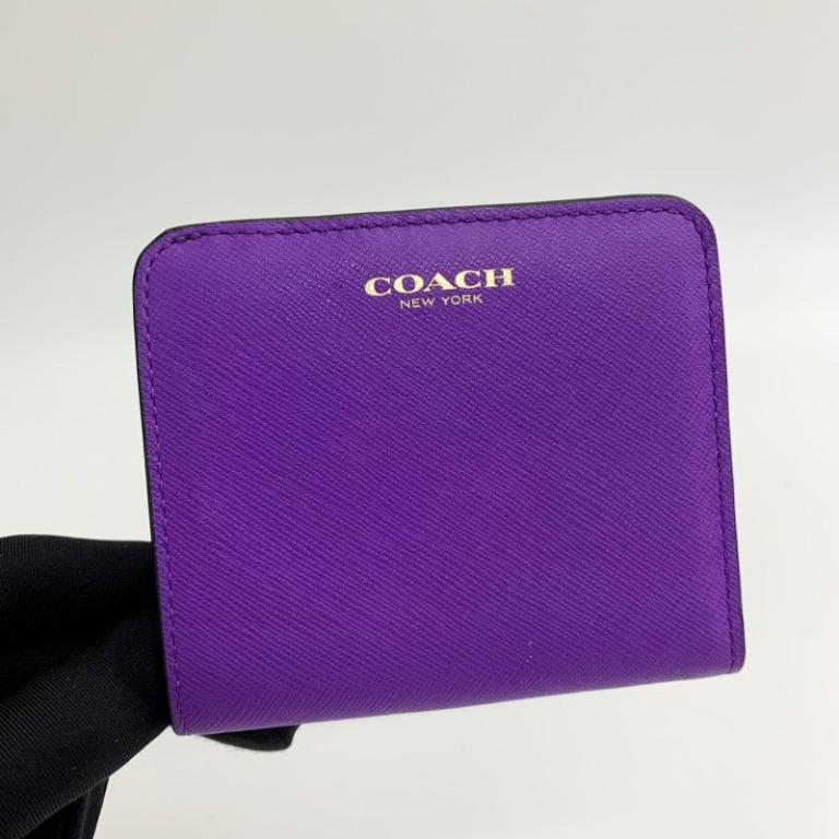 COACH PURPLE COMPACT WALLET 217020610