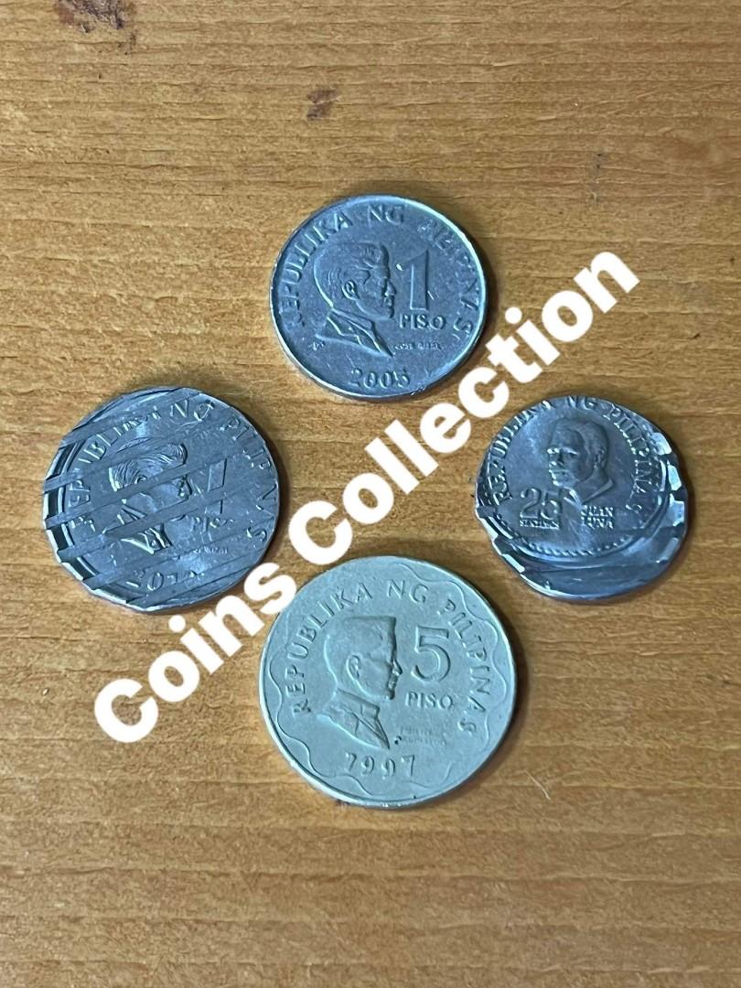 coin bundle (Category: Currency) located in Rizal. Submitted by CoinsCollection (Listing ID 1167898207, Image 3). Description: 1 pesos 2005 HTF 2pcs waffle error coin 1997 no mint mark 5pesis BSP RDE 90degrees call 09984991611.
