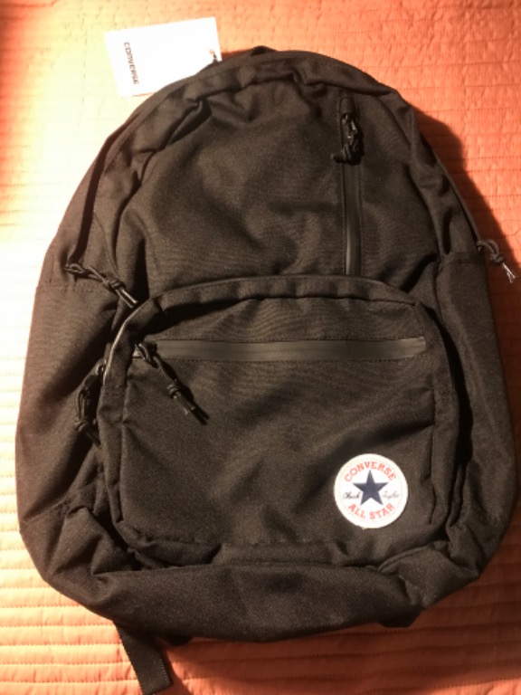 (ORIGINAL) Converse Go Backpack Black, Men's Fashion, Bags, Backpacks
