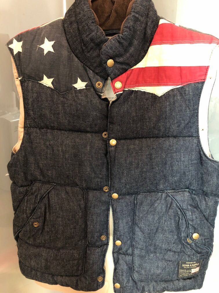 Denim & Supply mens down vest 男, 男裝, 外套及戶外衣服- Carousell