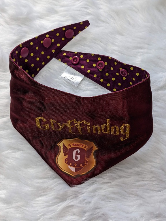 Dog bandana harry potter gryffindor [Small to medium], Pet Supplies