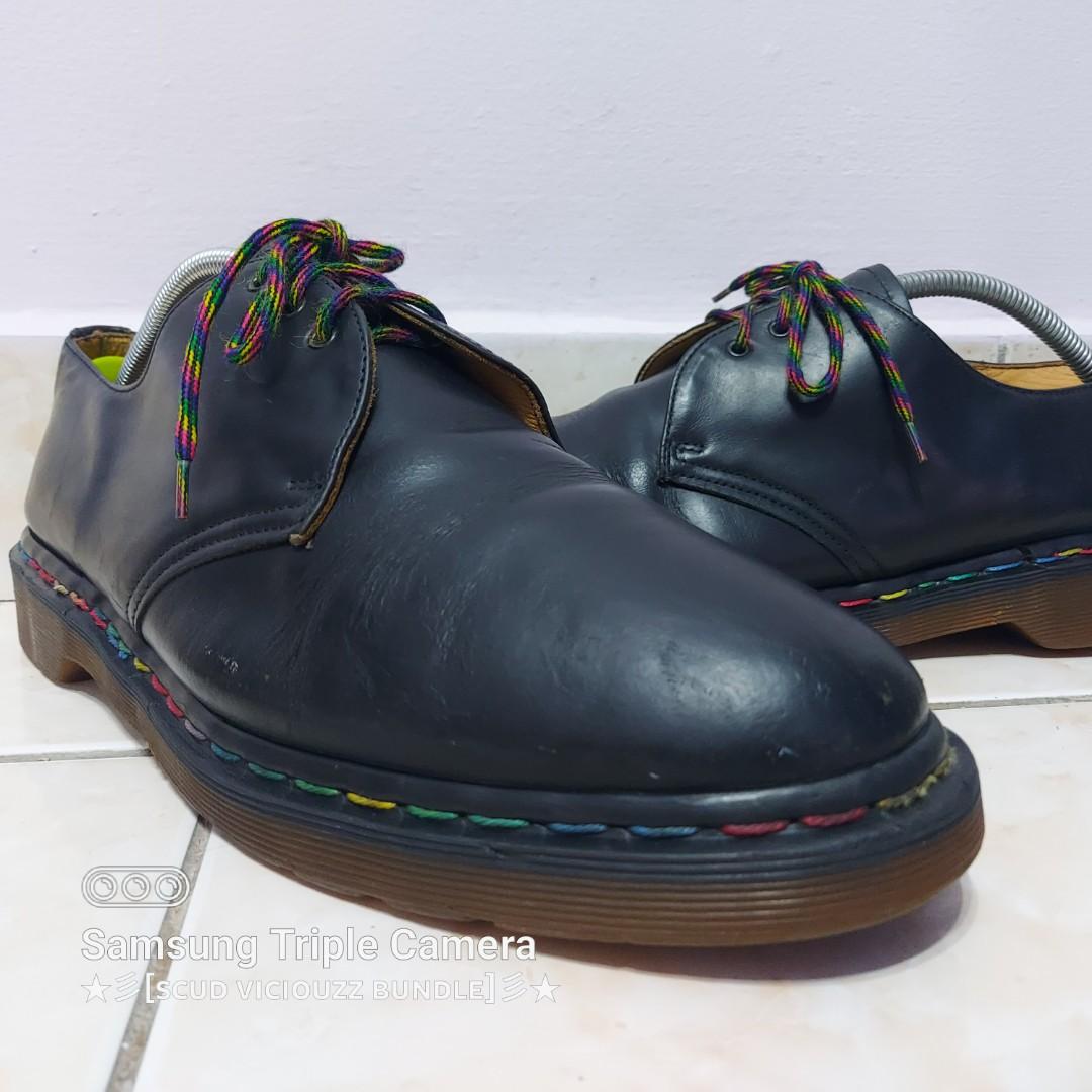 Rainbow stitch doc martens outlet