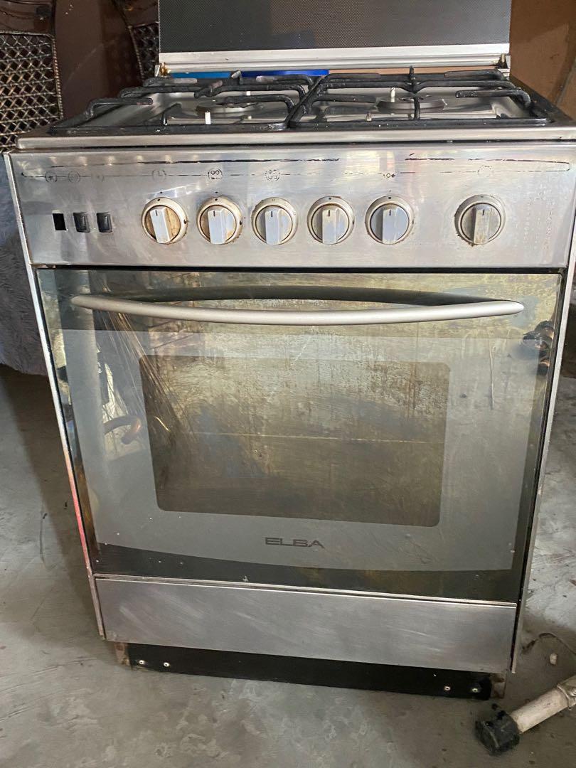 ELBA 4 Burner Gas range Stainless, TV & Home Appliances, Kitchen