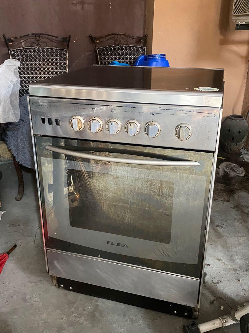 ELBA 4 Burner Gas range Stainless, TV & Home Appliances, Kitchen