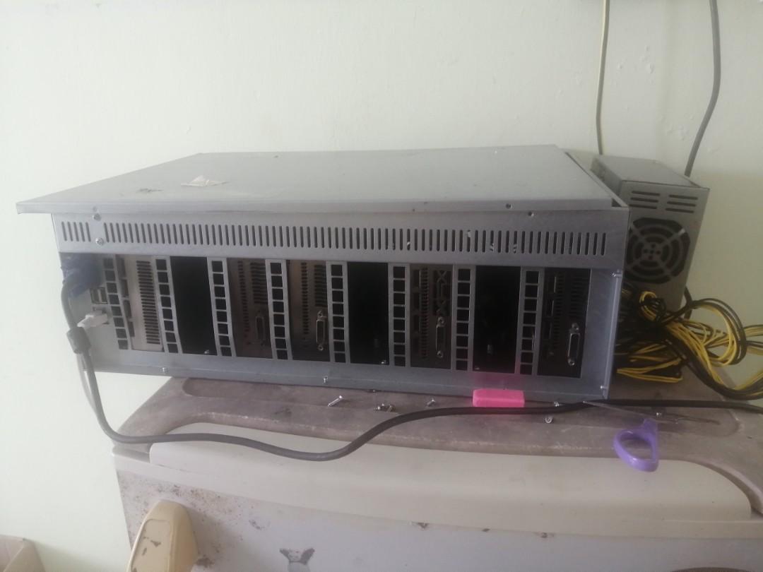 etherium riserless mining rig (Category: Computer Parts) located in Rembau. Submitted by nazmifauzi (Listing ID 1167898767, Image 2). Description: mining rig for sale 3 cpu fans built-in riserless 1800W psu + power cable monitor + cable 4gb ram *just PnP prefer pick up. post buyer tanggung *projek tak jadi, partner merajuk. nego till letgo.