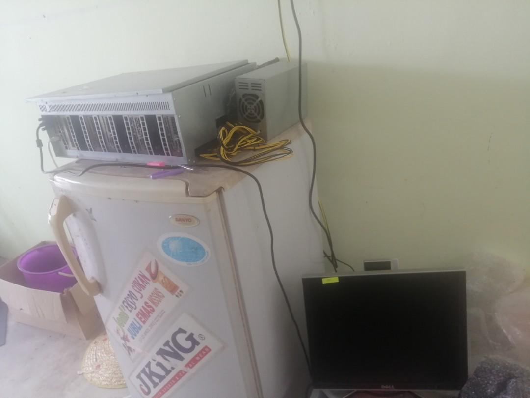 etherium riserless mining rig (Category: Computer Parts) located in Rembau. Submitted by nazmifauzi (Listing ID 1167898767, Image 1). Description: mining rig for sale 3 cpu fans built-in riserless 1800W psu + power cable monitor + cable 4gb ram *just PnP prefer pick up. post buyer tanggung *projek tak jadi, partner merajuk. nego till letgo.