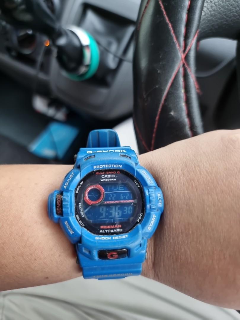 G shock outlet riseman blue