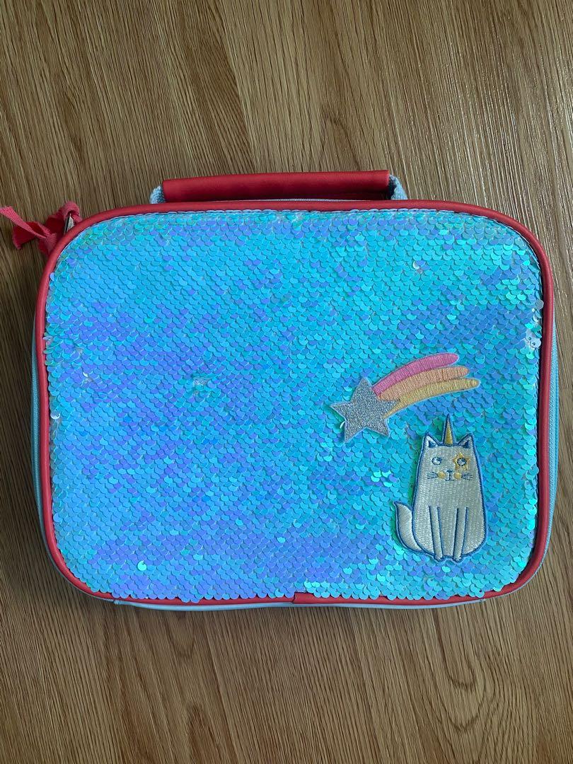 Gingersnaps Sequined Insulated Lunch Bag (Category: Diaper Bags & Wetbags) located in Manila. Submitted by noextraspace (Listing ID 1167852589, Image 1). Description: H - 20.32cm L- 25.4cm W - 8.89cm.