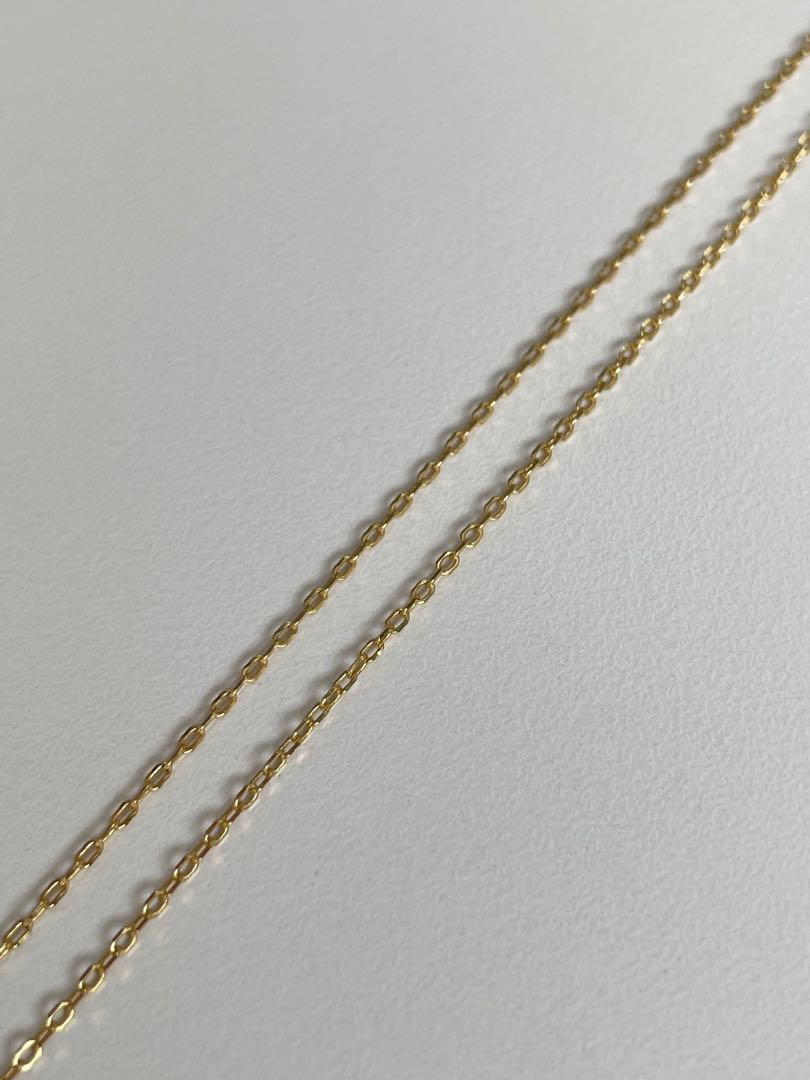 Gold plated silver chain on sale