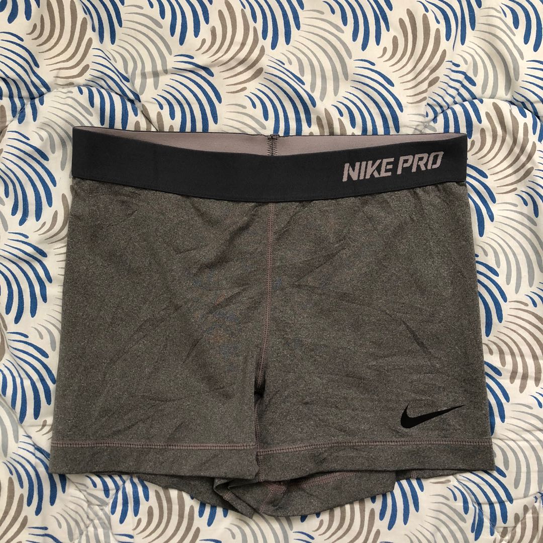 Grey nike pro cycling short, Women's 