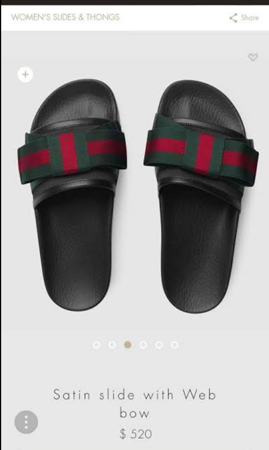 gucci bow sliders