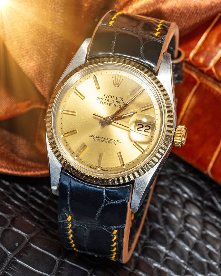 Rolex 16233 leather strap new arrivals
