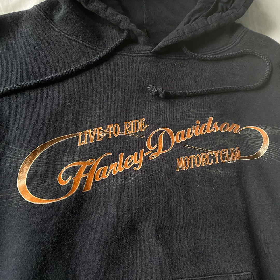 Harley Davidson cropped hoodie Women s Fashion Coats Jackets
