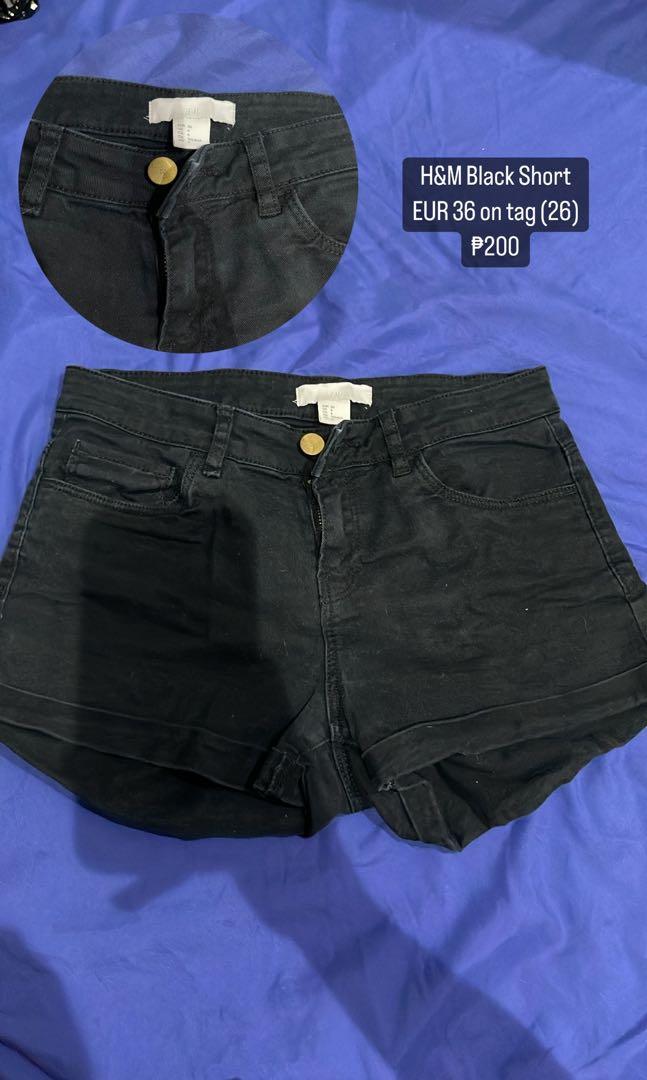Black shorts sale h and m
