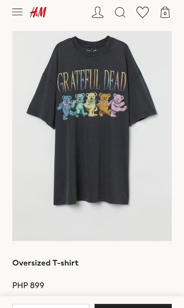 M, H&M, Oversized, Grateful Dead t-shirt - Depop