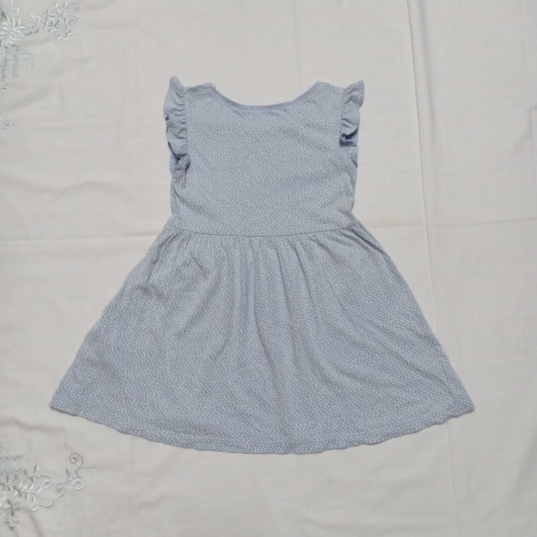 H M Girls Basic Organic Cotton Dress. Size 2 4 years Babies