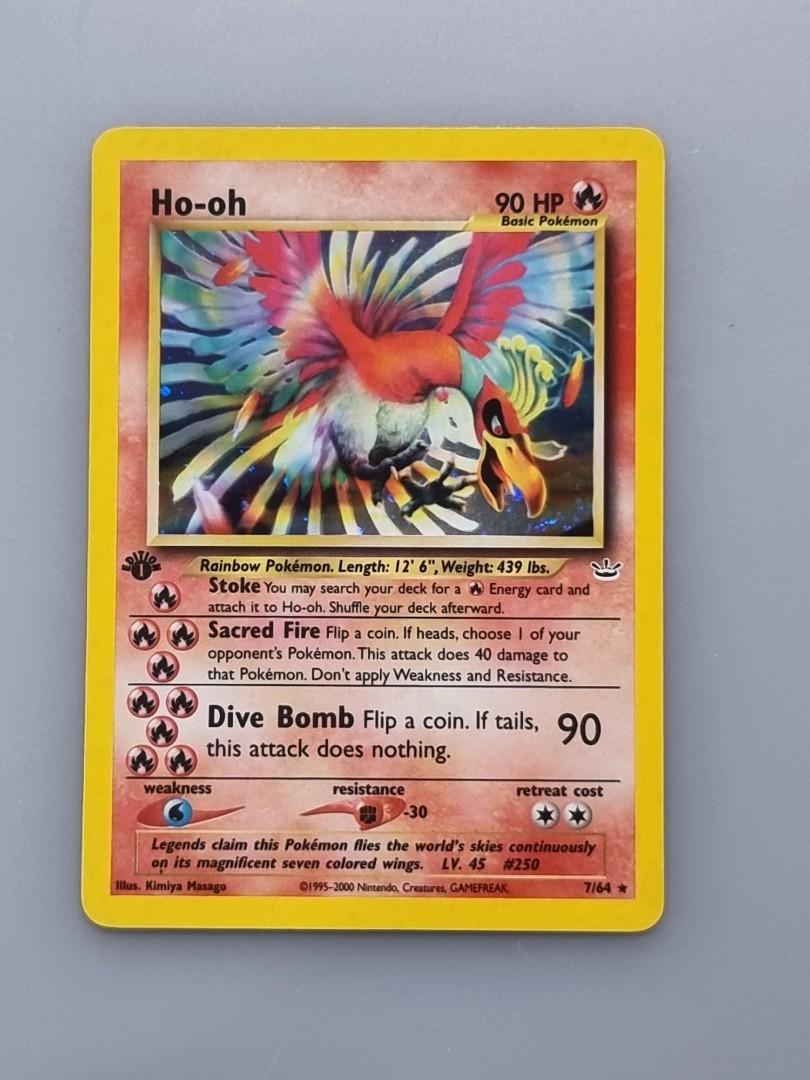 Vintage Rare Ho-oh Neo Revelation Non-holo Pokemon Card 