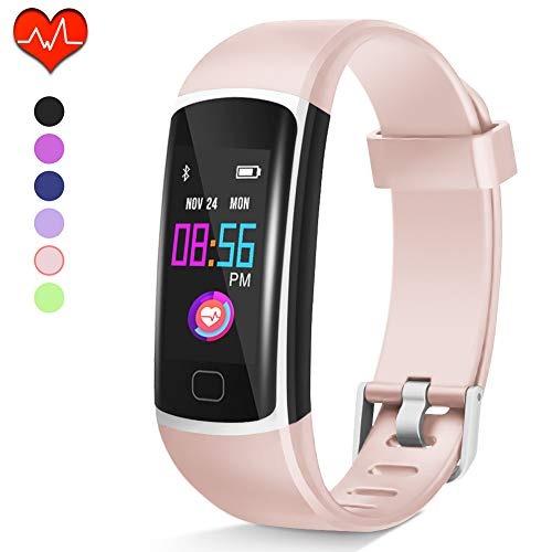 HuaWise Fitness Tracker Waterproof Activity Tracker with Heart Rate Monitor and Sleep Monitor Waterproof Pedometer Step Counter Calories Counter