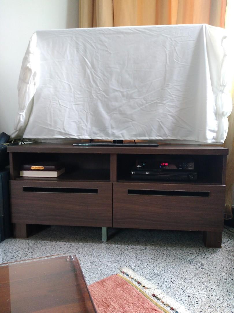 BLESSING IKEA BESTA ADAL Brown Tv Console w Drawers Furniture