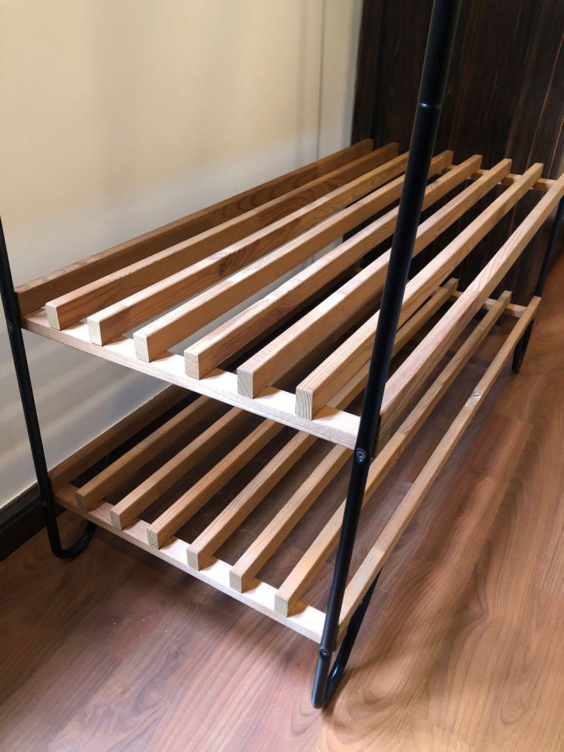IKEA clothing rack, Furniture & Home Living, Furniture, Shelves