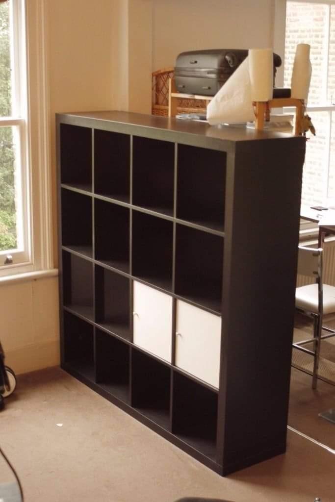Ikea EXPEDIT shelving unit 4x4, black discontinued, Furniture & Home