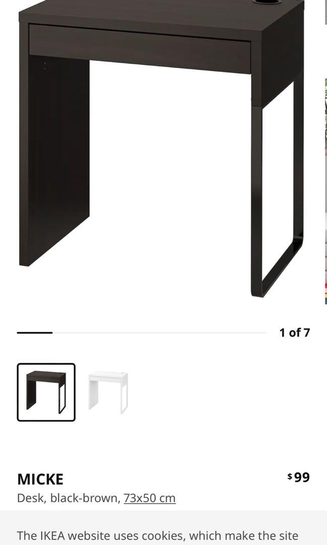 IKEA Micke Desk and chair, Furniture & Home Living, Furniture, Tables