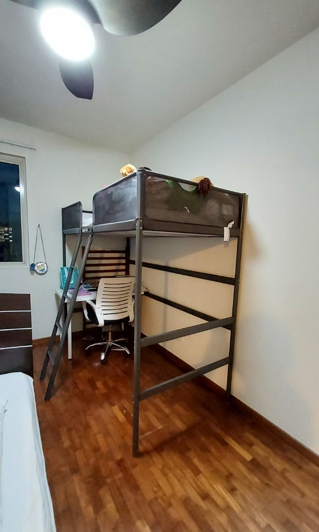 Ikea tuffing loft hotsell bed with desk