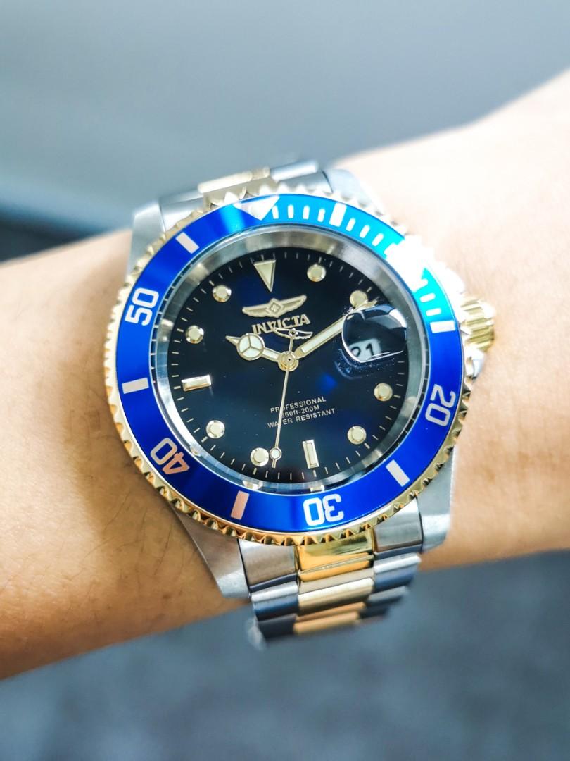 Invicta outlet submariner blue