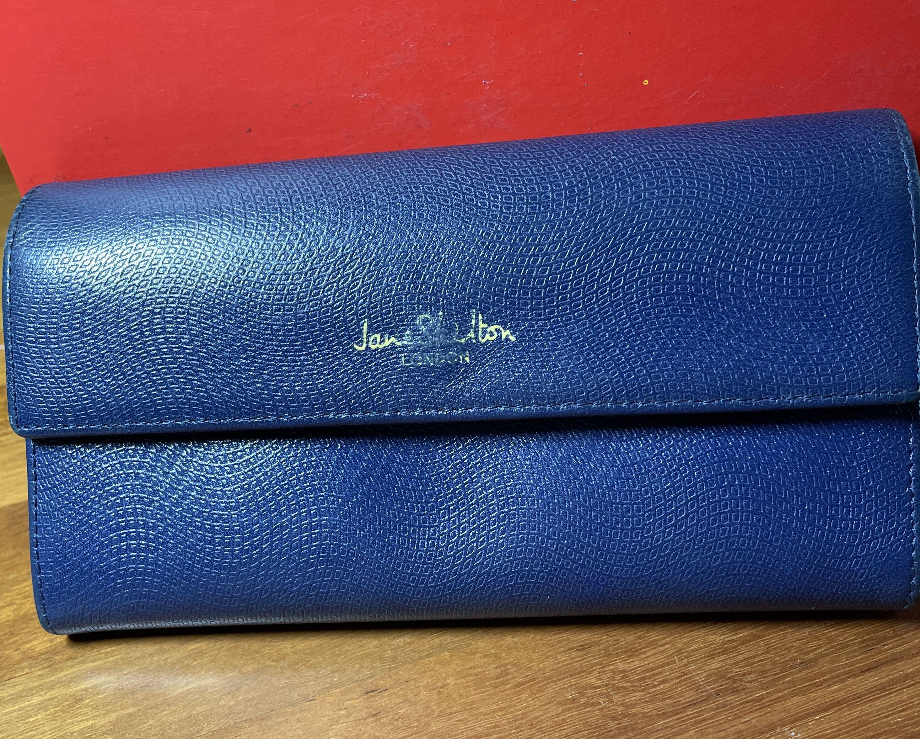 Vintage Jane Shilton Leather Handbag / Clutch Bag - Etsy
