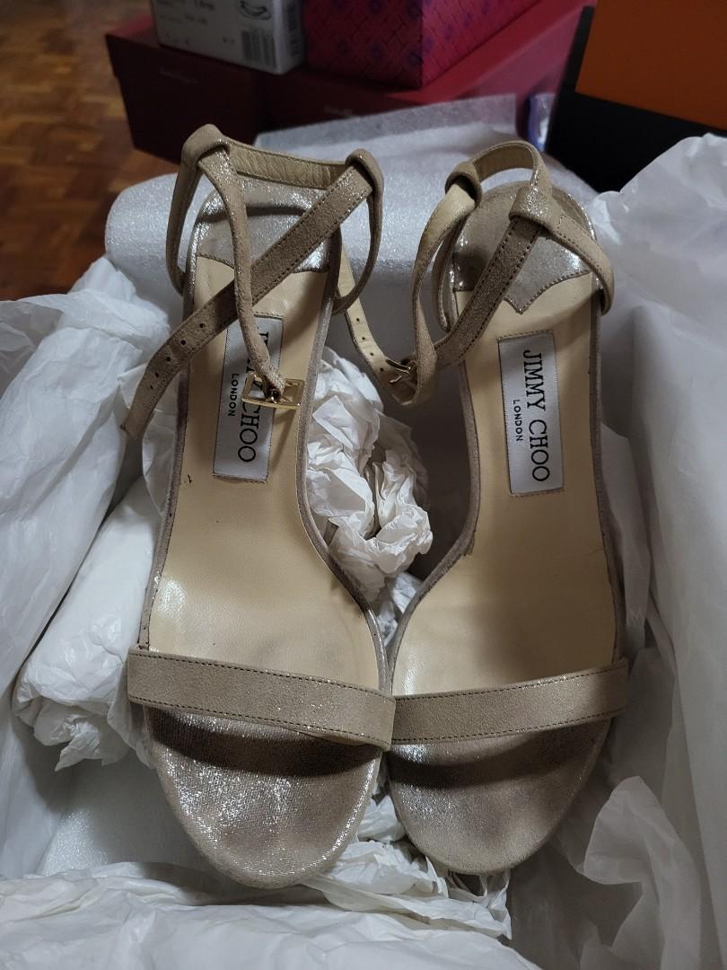 JIMMY CHOO CLAUDETTE NUDE SIZE 38 (Category: Heels) located in Pasig City. Submitted by sweetd888 (Listing ID 1167857568, Image 1). Description: used max 2x. This is a classic minimalist Jimmy Choo sandals, fave of hollywood celebs. bought this for 49,500. Retails for $795-895 at Neiman Marcus or Net-A-Porter. I wear shoe size 7.5. comes with box, pbag and shoebag..
