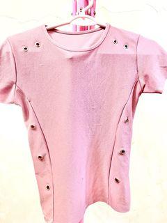 kaos dusty pink