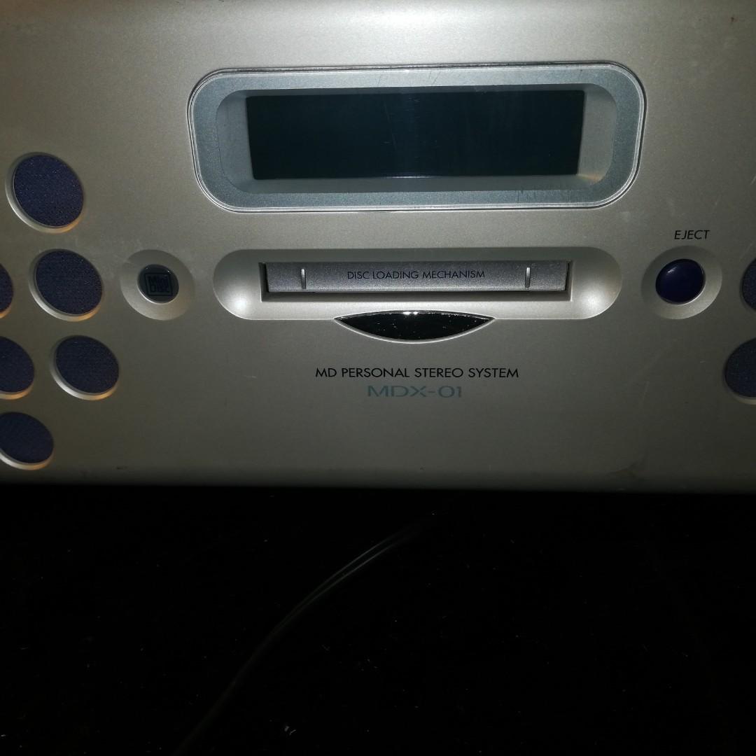kenwood stereo system (Category: Portable Music Players) located in Paranaque City. Submitted by 4thestate.surplusan (Listing ID 1167964938, Image 3). Description: kenwood,md personal stereo system, mdx 01 cd/ md tested ok radio-fm lmtd stations am - no signal loc san antonio paranaque.