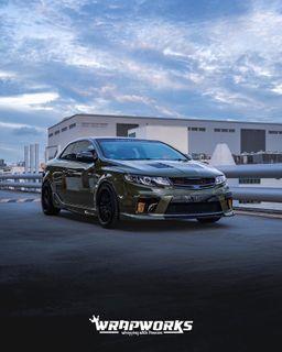 Kia Koup Battle Green Full Wrap