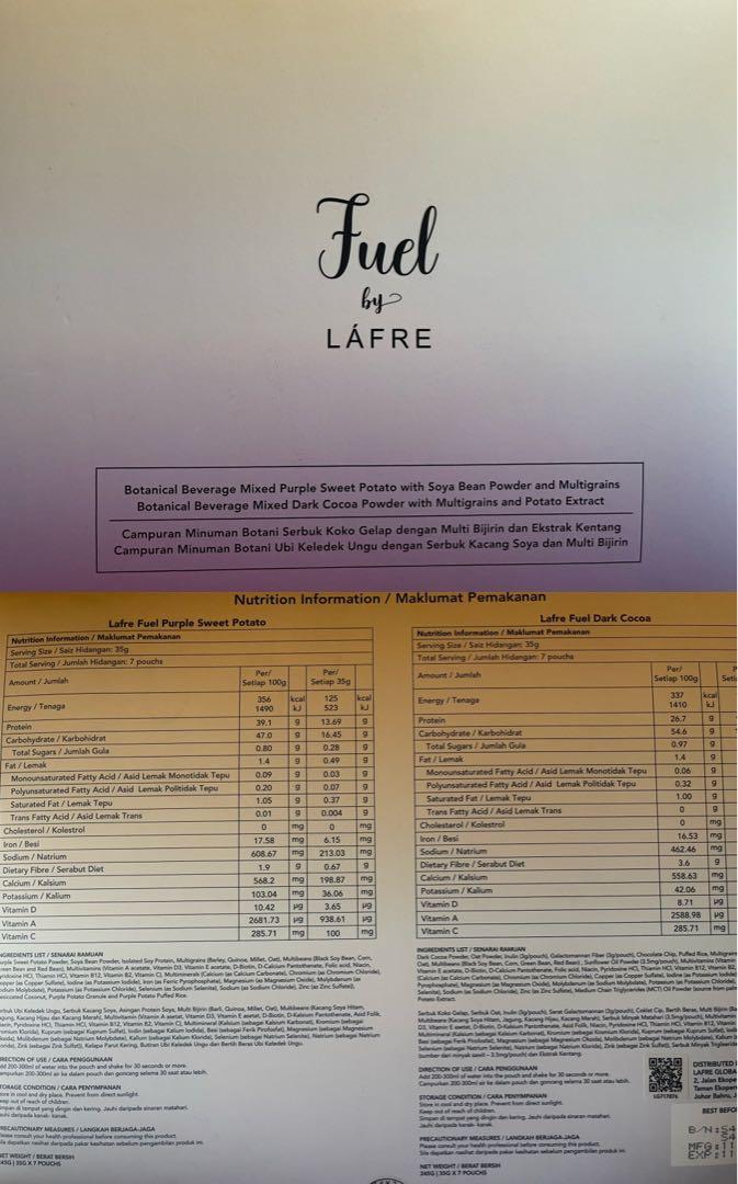 Lafre Fuel “Meal Replacement”, Food & Drinks, Beverages on Carousell