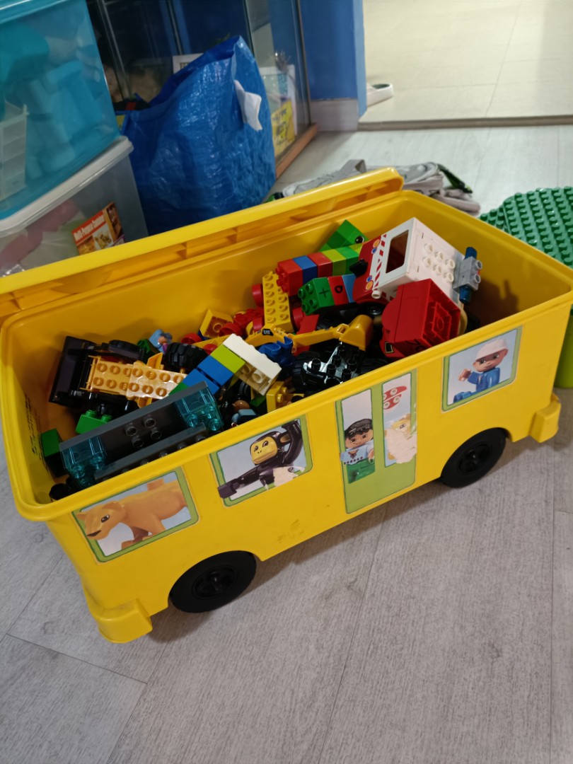 Lego duplo bus storage container new arrivals