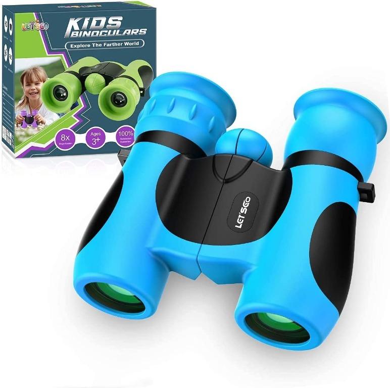 Kids Binoculars for 3 4 5 6 7 8 9 10 Year Old Girl Birthday Gifts 8X21 Compact Waterproof Binoculars for Kids Hiking Camping Kids Outdoor Toys for Girls 8-10 Gifts for 5-12 Years Old Girls 
