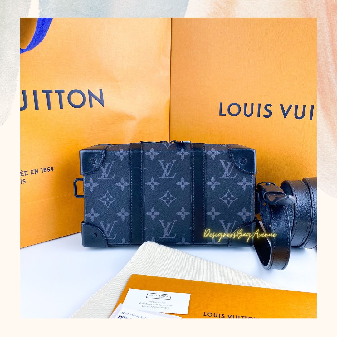 Louis Vuitton Soft Trunk Wallet Monogram Eclipse with strap for